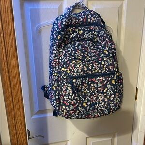Vera Bradley Floral Backpack - Navy, Red, Yellow, White